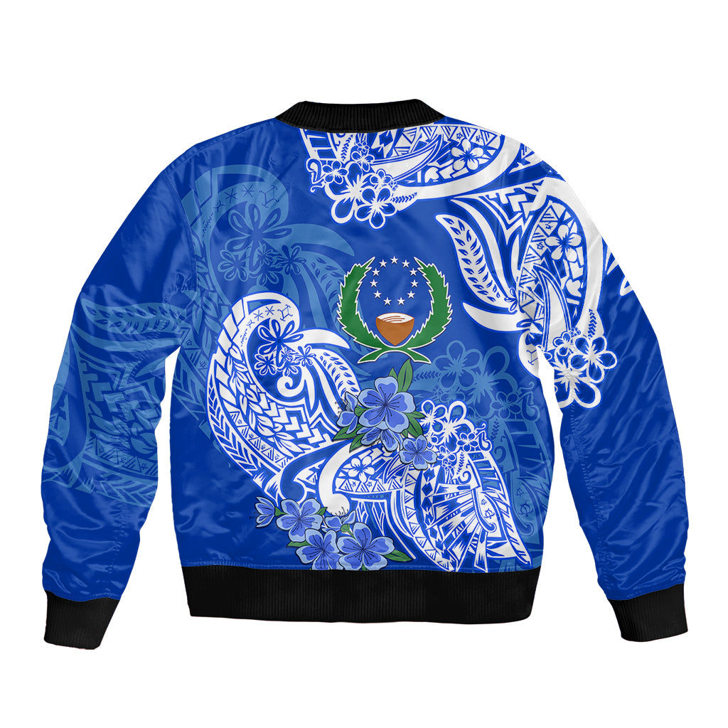 (Custom Personalised) FSM Pohnpei State Bomber Jacket Polynesian Floral Tribal LT9 - Polynesian Pride