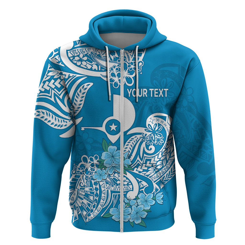 Custom FSM Yap State Hoodie Polynesian Floral Tribal LT9 - Polynesian Pride