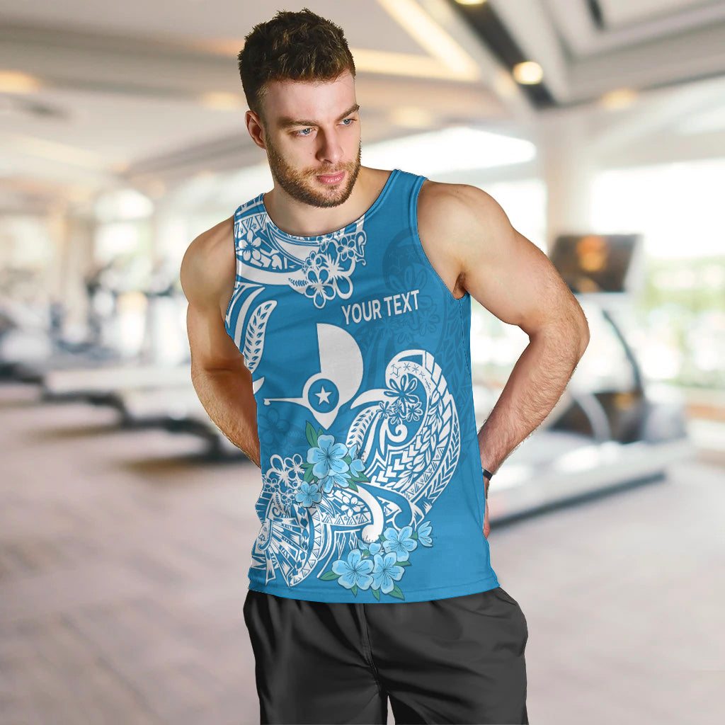 (Custom Personalised) FSM Yap State Men Tank Top Polynesian Floral Tribal LT9 - Polynesian Pride