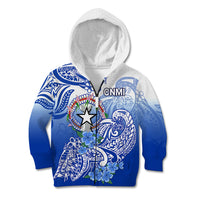 Northern Mariana Islands Kid Hoodie Polynesian Floral Tribal LT9 - Polynesian Pride
