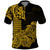 Hawaii Kakau Polo Shirt Polynesian Floral Tribal Gold Version LT9 Gold - Polynesian Pride