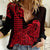 Hawaii Kakau Women Casual Shirt Polynesian Floral Tribal Red Version LT9 Female Red - Polynesian Pride
