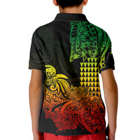 Hawaii Kakau Kid Polo Shirt Polynesian Floral Tribal Reggae Version LT9 - Polynesian Pride