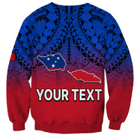 (Custom Personalised) Polynesian Independent State of Samoa Gradient Sweatshirt LT9 - Polynesian Pride