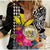 Kakau Tribal Hawaiian Kanaka Maoli Women Casual Shirt LT9 Female Black - Polynesian Pride
