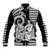 Aloha Hula Girl Hawaiian Tribal and Simple Kakau Baseball Jacket LT9 Unisex Black - Polynesian Pride