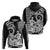 Aloha Hula Girl Hawaiian Tribal and Simple Kakau Hoodie LT9 Pullover Hoodie Black - Polynesian Pride