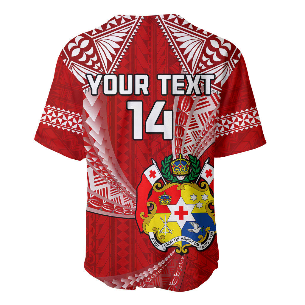 (Custom Text And Number) Tonga Rugby Baseball Jersey Mate Maa Tonga Pacific Tongan Ngatu LT14 - Polynesian Pride