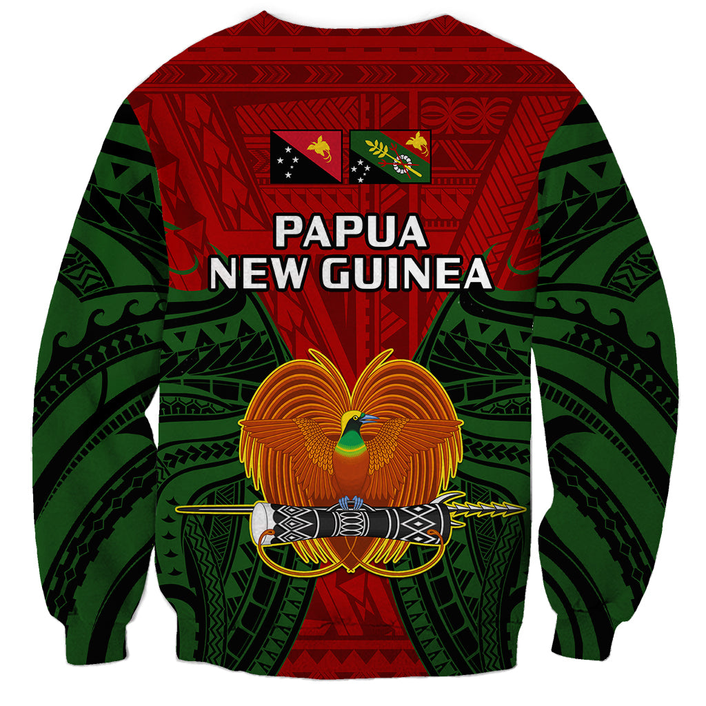 Papua New Guinea Sweatshirt Chimbu Province Mix Coat Of Arms Polynesian Art LT14 - Polynesian Pride