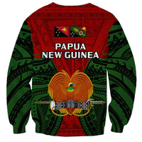 Papua New Guinea Sweatshirt Chimbu Province Mix Coat Of Arms Polynesian Art LT14 - Polynesian Pride
