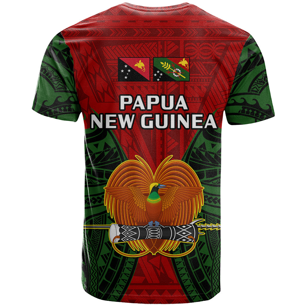 Papua New Guinea T Shirt Chimbu Province Mix Coat Of Arms Polynesian Art LT14 - Polynesian Pride