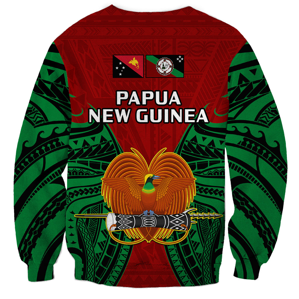 Papua New Guinea Sweatshirt East New Britain Province Mix Coat Of Arms Polynesian Art LT14 - Polynesian Pride