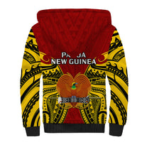 Papua New Guinea Sherpa Hoodie Madang Province Mix Coat Of Arms Polynesian Art LT14 - Polynesian Pride