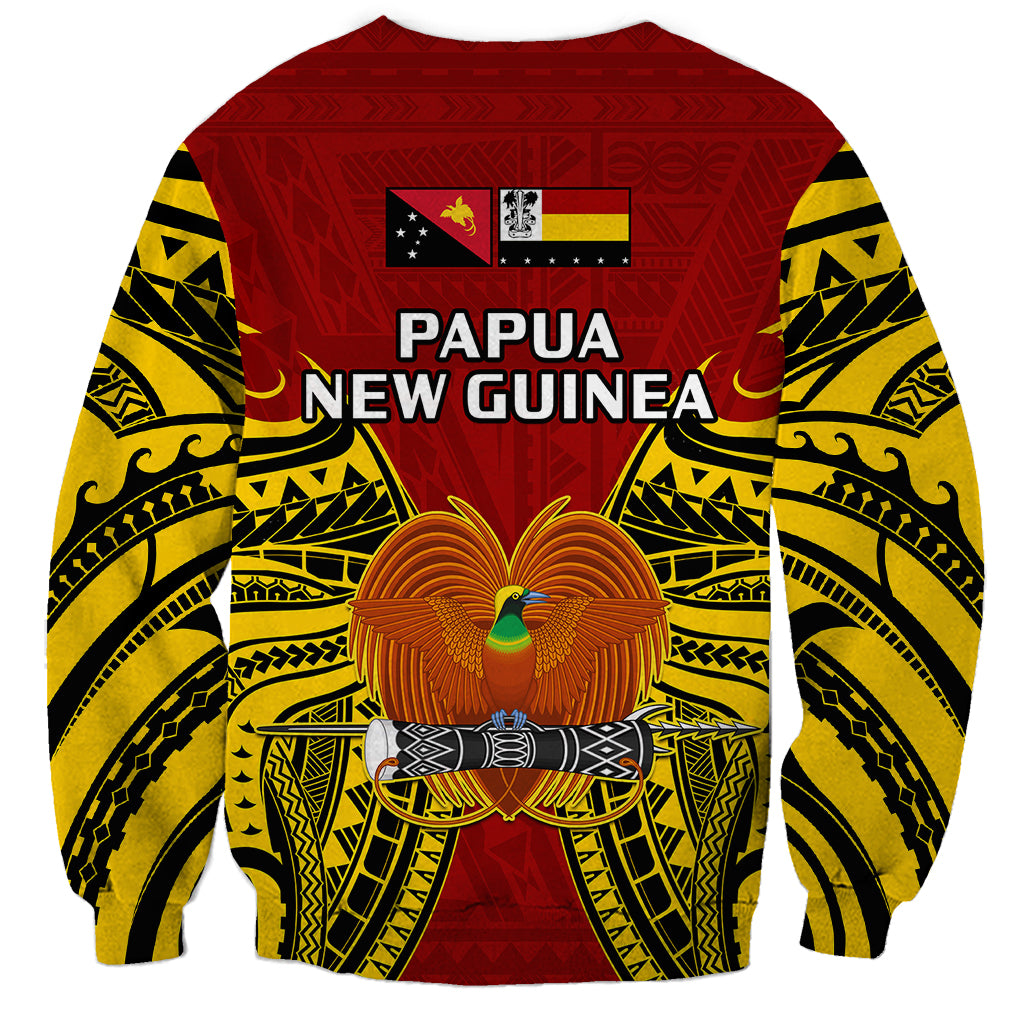 Papua New Guinea Sweatshirt Madang Province Mix Coat Of Arms Polynesian Art LT14 - Polynesian Pride