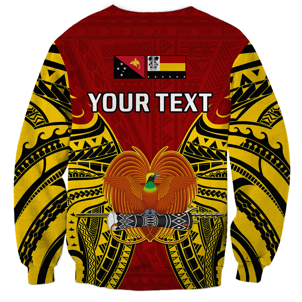 (Custom Personalised) Papua New Guinea Sweatshirt Madang Province Mix Coat Of Arms Polynesian Art LT14 - Polynesian Pride