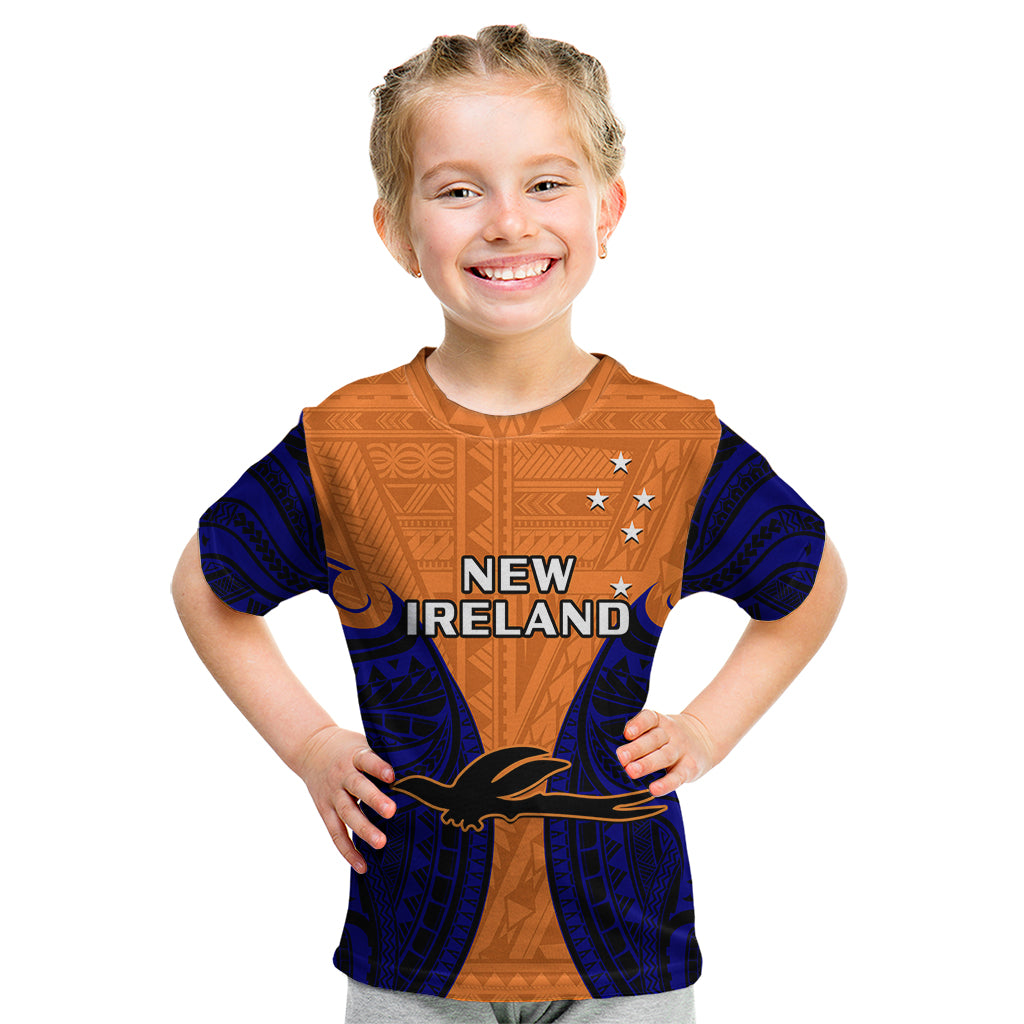 Papua New Guinea Kid T Shirt New Ireland Province Mix Coat Of Arms Polynesian Art LT14 - Polynesian Pride