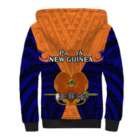 Papua New Guinea Sherpa Hoodie New Ireland Province Mix Coat Of Arms Polynesian Art LT14 - Polynesian Pride