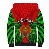 Papua New Guinea Sherpa Hoodie Southern Highlands Province Mix Coat Of Arms Polynesian Art LT14 - Polynesian Pride