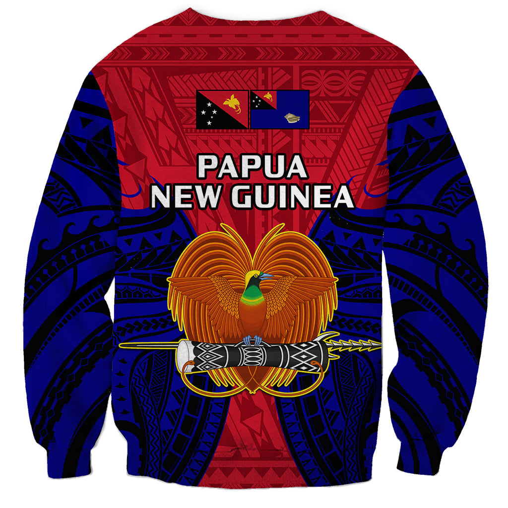 Papua New Guinea Sweatshirt West New Britain Province Mix Coat Of Arms Polynesian Art LT14 - Polynesian Pride