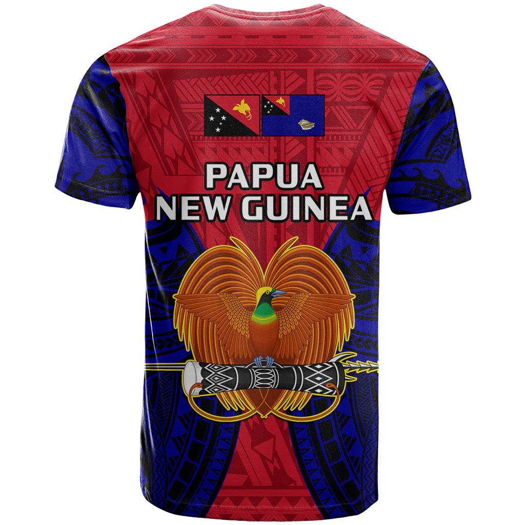 Papua New Guinea T Shirt West New Britain Province Mix Coat Of Arms Polynesian Art LT14 - Polynesian Pride