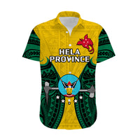(Custom Personalised) Papua New Guinea Hawaiian Shirt Hela Province Mix Coat Of Arms Polynesian Art LT14 - Polynesian Pride