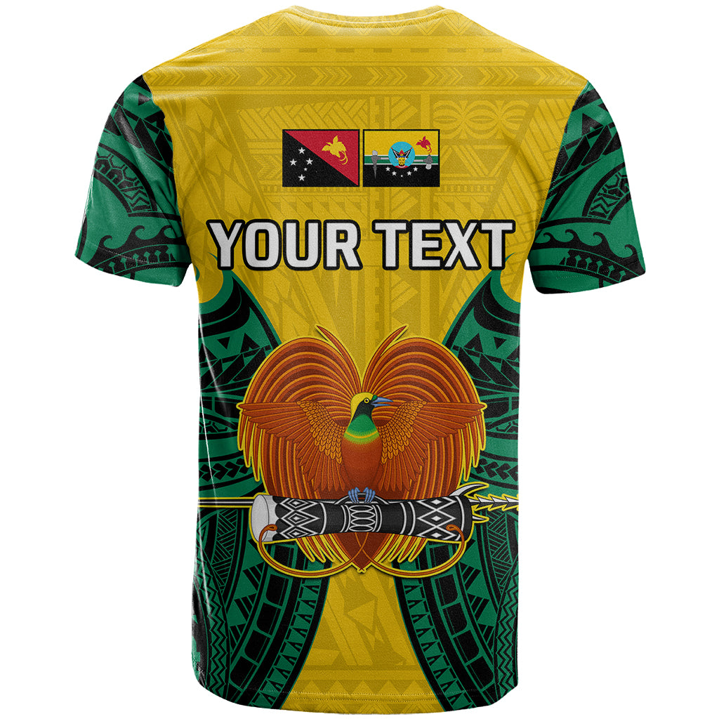 Custom Papua New Guinea T Shirt Hela Province Mix Coat of Arms Polynesian Art LT14 - Polynesian Pride