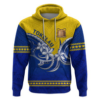 Tokelau Hoodie Tokelauan Tatau Plumeria Special Style LT14 - Polynesian Pride