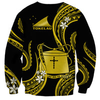 Tokelau Sweatshirt Tokelauan Tatau With Badge Yellow LT14 - Polynesian Pride