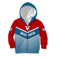 West Papua Kid Hoodie Coat Of Arms And Morning Star Flag LT14 - Polynesian Pride