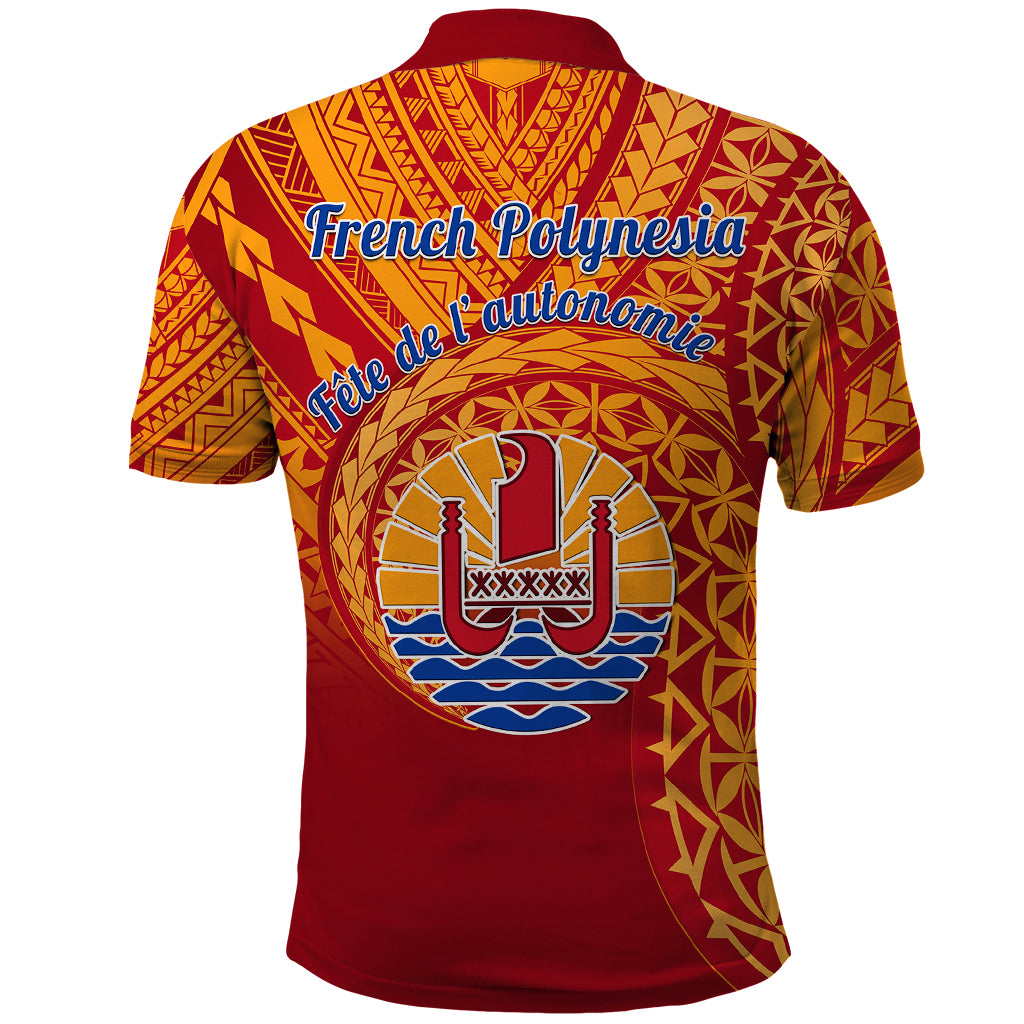French Polynesia Polo Shirt Happy Internal Autonomy Day LT14 - Polynesian Pride