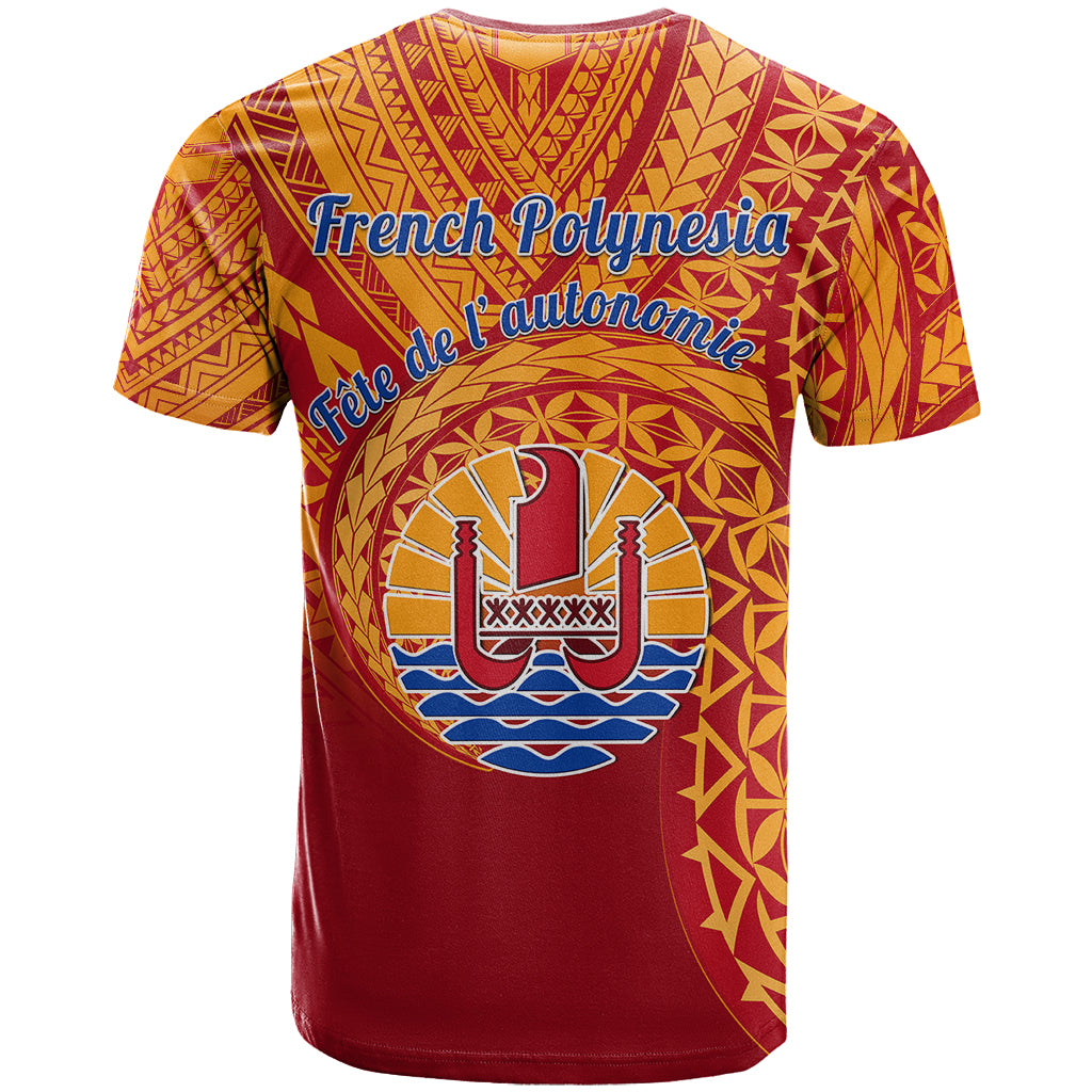 French Polynesia T Shirt Happy Internal Autonomy Day LT14 - Polynesian Pride