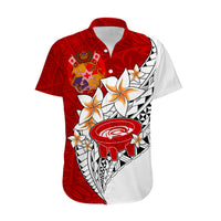 Tonga Kava Bowl Hawaiian Shirt Tongan Kupesi Ngatu Pattern White LT14 - Polynesian Pride