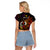 (Custom Personalised) Vanuatu Raglan Cropped T Shirt Kava Bowl Mix Polynesian Gradient Style LT14 - Polynesian Pride