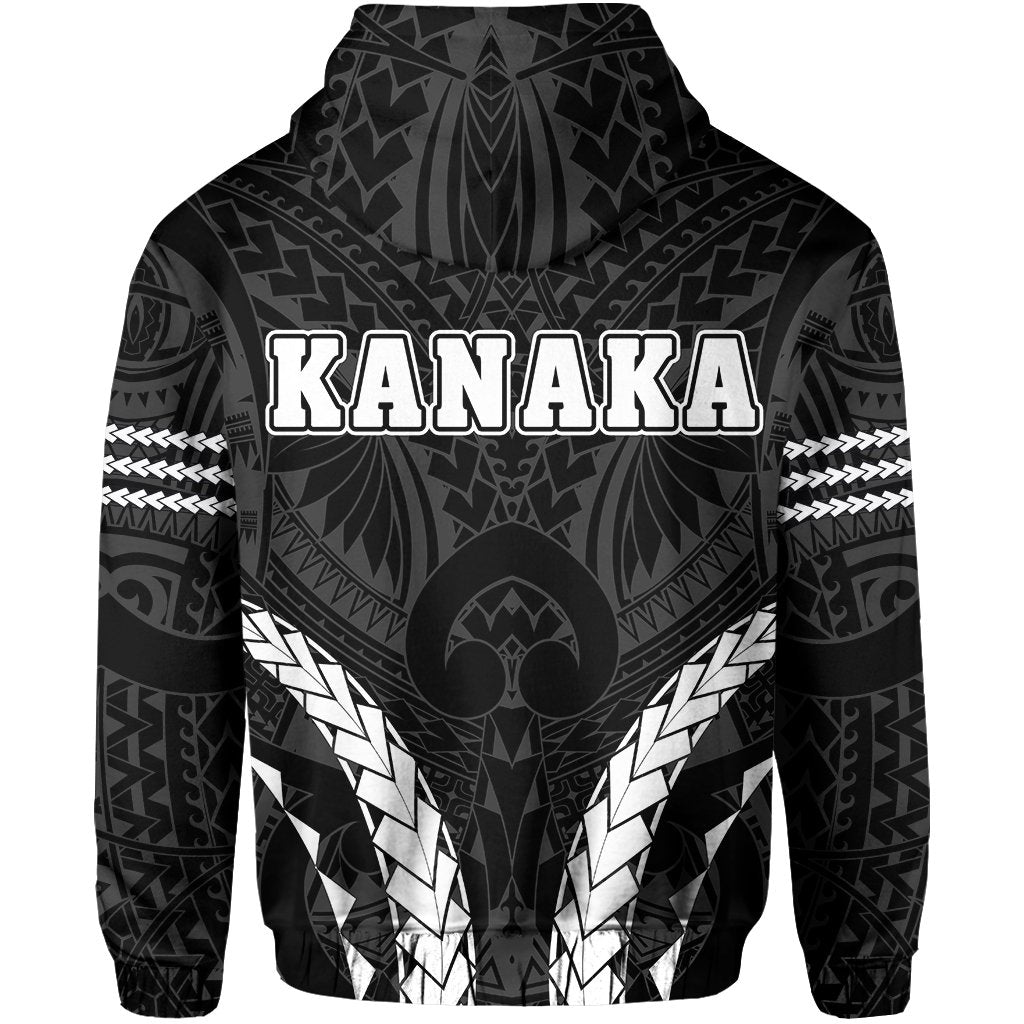 Polynesian Kakau Kanaka Map Hawaii Zip Hoodie Sport Style Version 2.0 White - Polynesian Pride