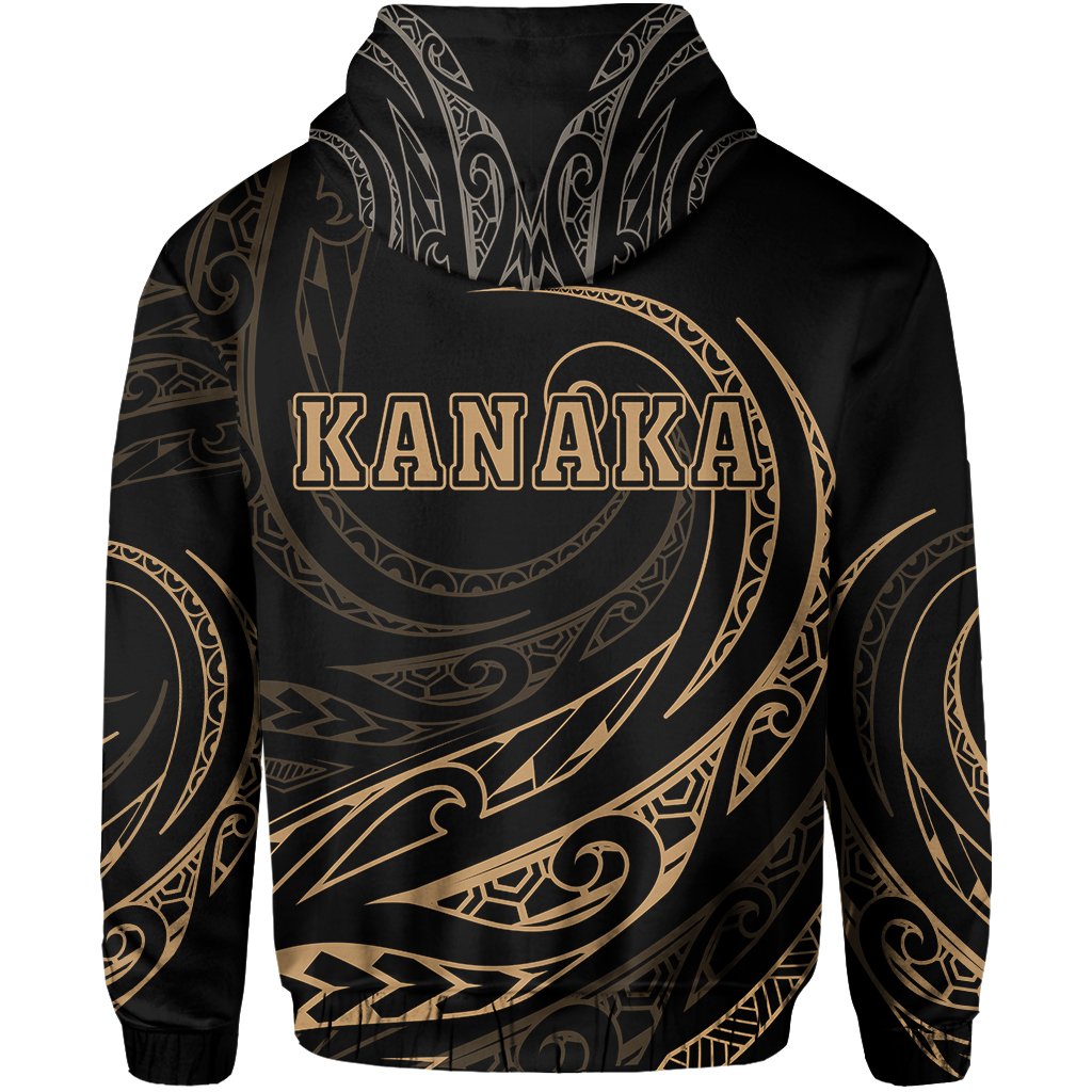 Kanaka Zipper Hoodie Frida Style Gold - Polynesian Pride