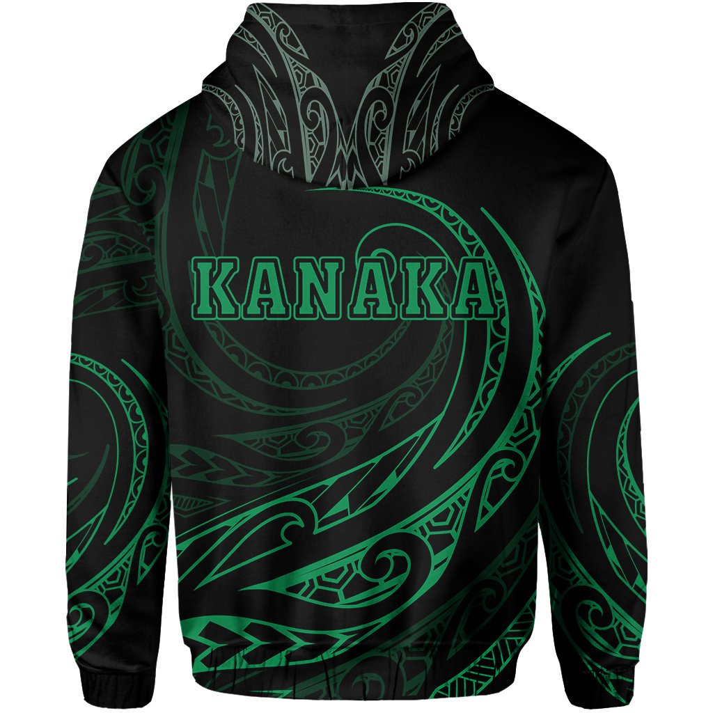 Kanaka Zipper Hoodie Frida Style Green - Polynesian Pride