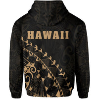 Kanaka Map Hoodie (Gold) Turtle Style - Polynesian Pride