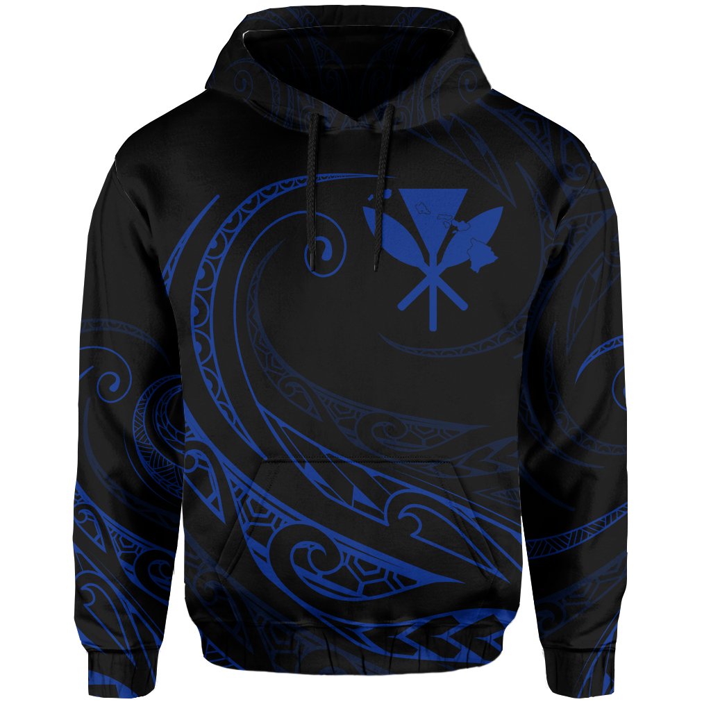 Kanaka Hoodie Frida Style Blue - Polynesian Pride