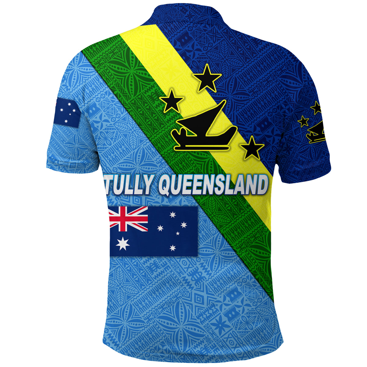 Tully Queensland Vanuatu Malampa and Australia Flag Polo Shirt Simple Style LT8 - Polynesian Pride