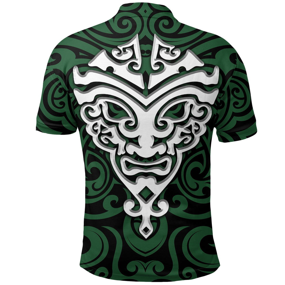 New Zealand Kiwi Polo Shirt, Maori Warrior Moko Golf Shirts - Polynesian Pride