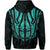 Maori Ta Moko Hoodie New Zealand Turquoise - Polynesian Pride