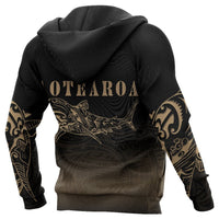 Maori Shark Tattoo Hoodie - Polynesian Pride