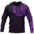 Maori Tangaroa Tattoo New Zealand All Over Hoodie Purple Unisex Black - Polynesian Pride
