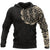 Maori Tattoo Hoodie, New Zealand Lizard All Over Print Hoodie Unisex Tan - Polynesian Pride
