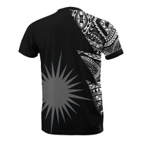 Marshall Custom All Over T Shirt Marshall Islands Flag Micronesian Pattern - Polynesian Pride