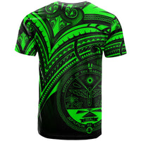 Marshall Islands T Shirt Green Color Cross Style - Polynesian Pride