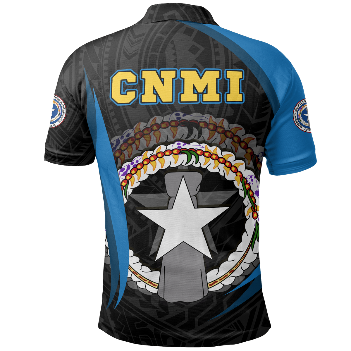 Northern Mariana Islands Polo Shirt Flag Seal Spirit - Polynesian Pride