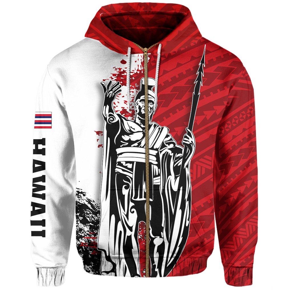 Hawaii King Polynesian Hoodie (Zip up) Sonic Style - Polynesian Pride