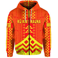 Custom Hawaii Ku Kiai Mauna Zip Hoodie We Are Mauna Kea Unique Vibes LT8 - Polynesian Pride