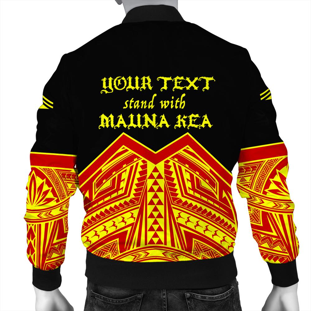 (Personalised) Hawaii Bomber Jacket - We Stand With Mauna Kea Bomber Jacket AH - Polynesian Pride